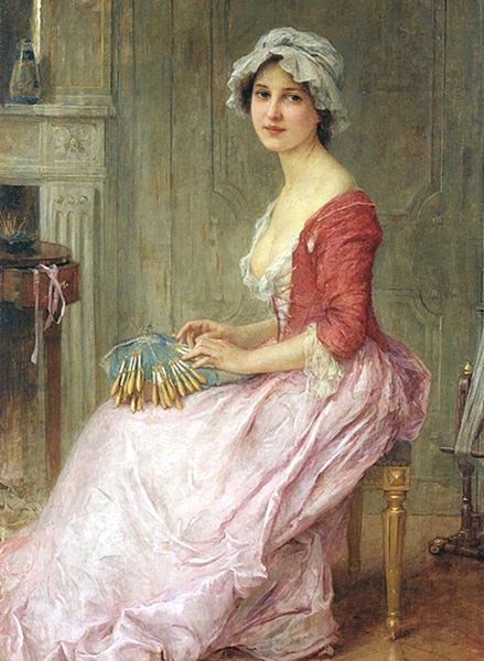 Charles-Amable Lenoir The Seamstress Spain oil painting art
